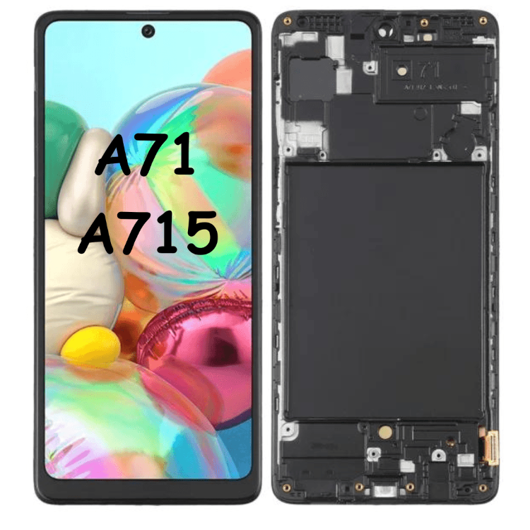 PREMIUM OLED LCD Screen & Digitizer With Frame For Samsung A71 A715 (Black) - Best Cell Phone Parts Distributor in Canada, Parts Source PREMIUM OLED LCD Screen & Digitizer With Frame For Samsung A71 A715 (Black) - Best Cell Phone Parts Distributor in Canada, Parts Source